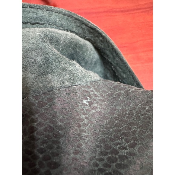 90s VTG Womens Vintage Green Suede Fringe Western Jacket Lace Up Back Size 4 / 6 - Picture 13 of 16